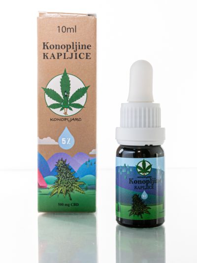 5% CBD konopljine kapljice 10 ml, polni spekter kanabinoidov